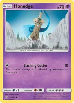 Honedge, Normal
