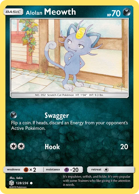Alolan Meowth, Cosmic Eclipse #128