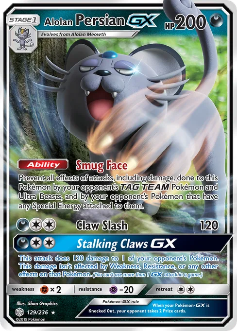 Alolan Persian-GX, Cosmic Eclipse #129