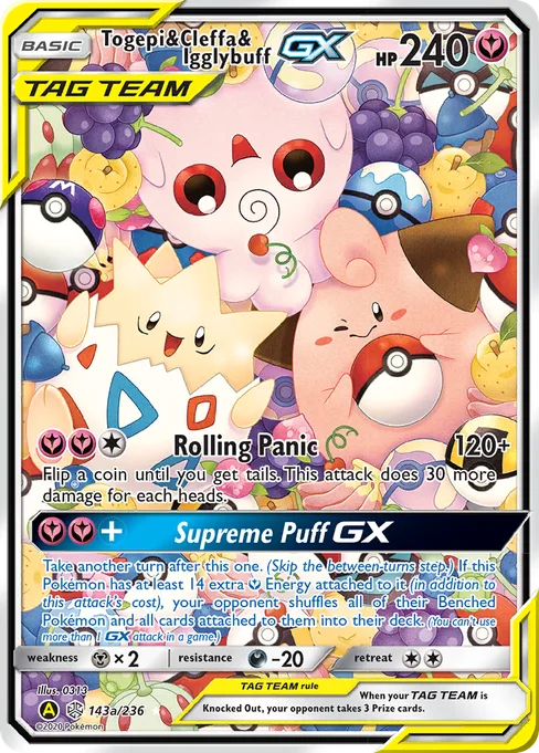 Togepi & Cleffa & Igglybuff-GX, Cosmic Eclipse #143a