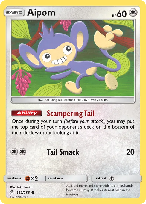 Aipom, Cosmic Eclipse #169