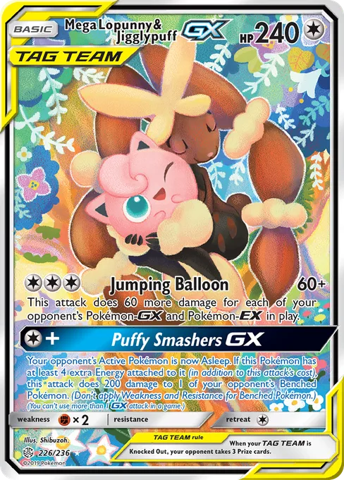 Mega Lopunny & Jigglypuff-GX, Cosmic Eclipse #226