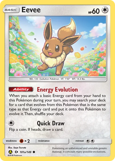 Eevee, Sun & Moon #101a