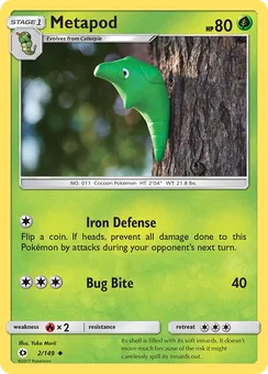 Metapod, Normal