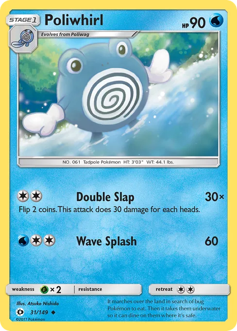 Poliwhirl, Sun & Moon #31