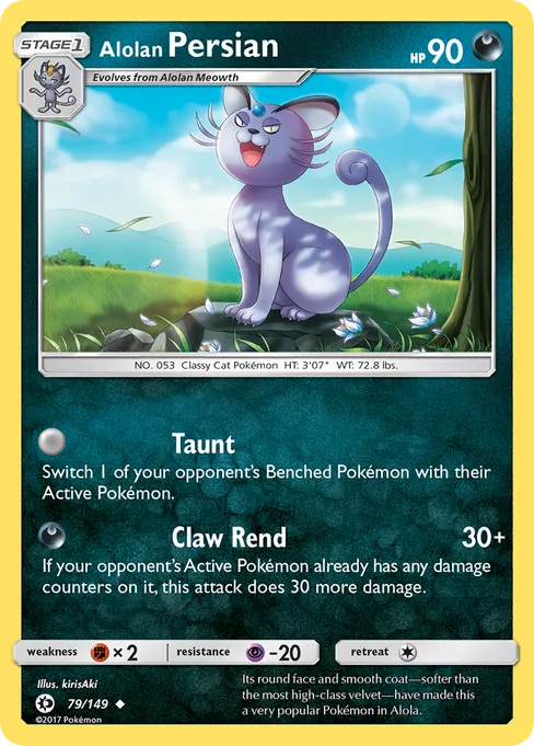Alolan Persian, Sun & Moon #79