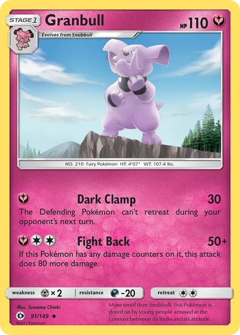Granbull, Sun & Moon #91