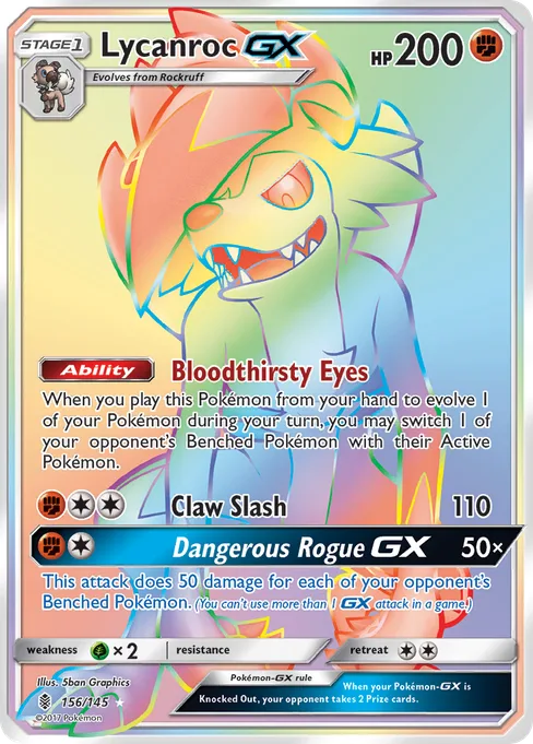 Lycanroc-GX, Guardians Rising #156