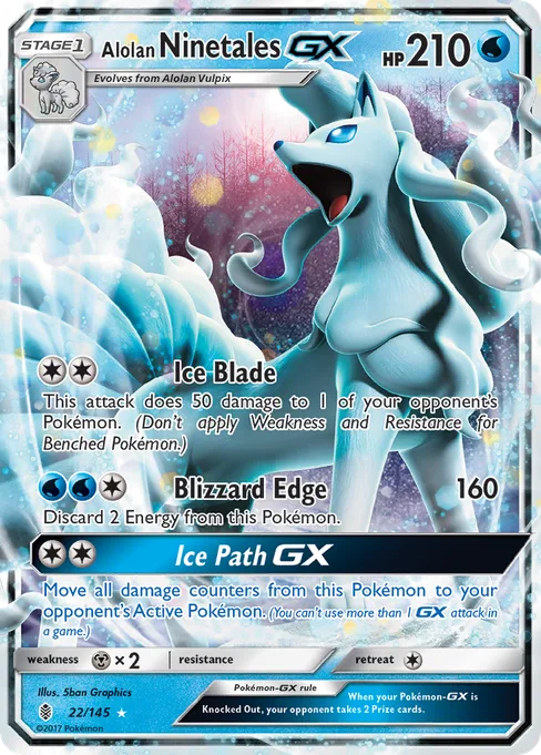Alolan Ninetales-GX, Guardians Rising #22