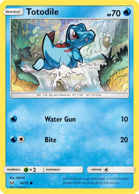Totodile, Shining Legends #18