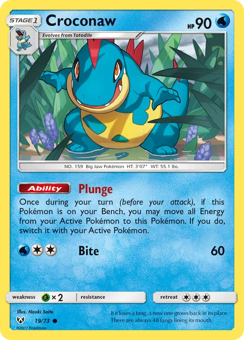 Croconaw, Shining Legends #19