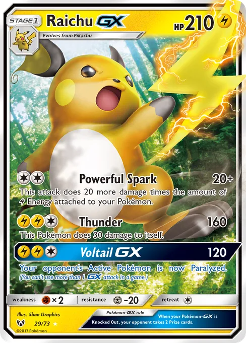 Raichu-GX, Shining Legends #29