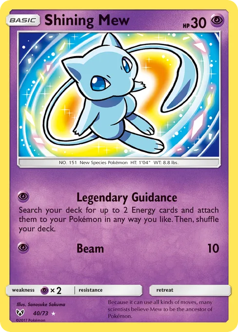 Shining Mew, Shining Legends #40