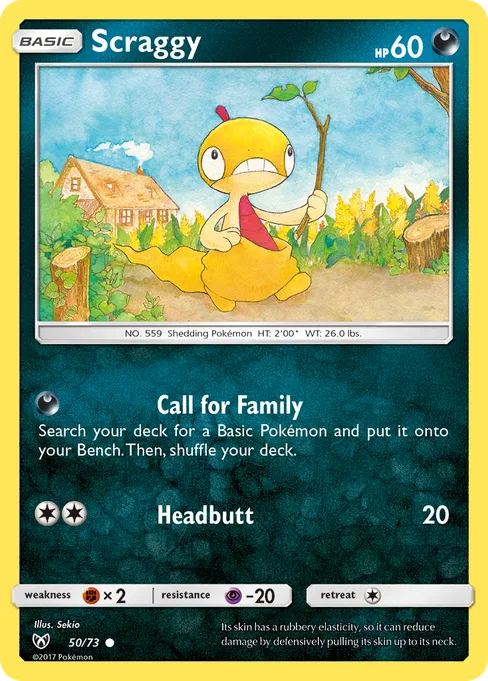 Scraggy, Shining Legends #50