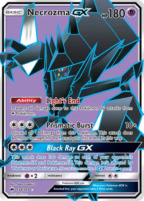 Necrozma-GX, Burning Shadows #134