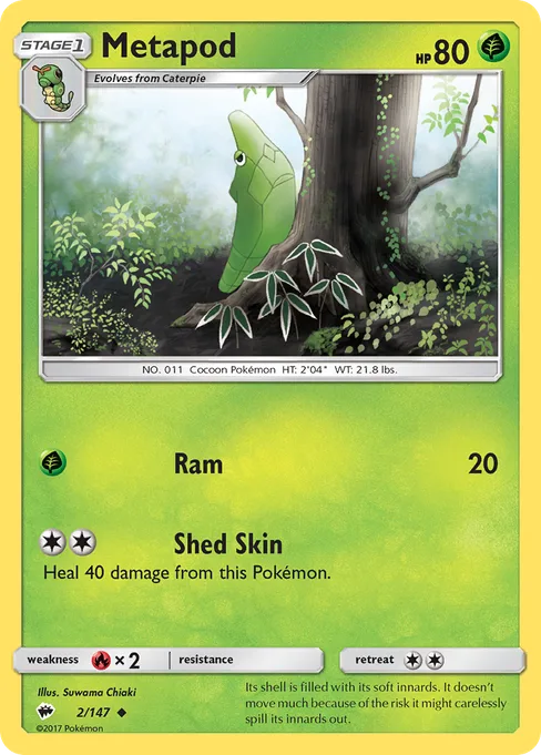 Metapod, Burning Shadows #2