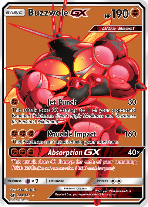 Buzzwole-GX, Crimson Invasion #104