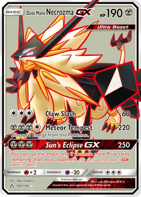 Dusk Mane Necrozma-GX, Ultra Prism #145