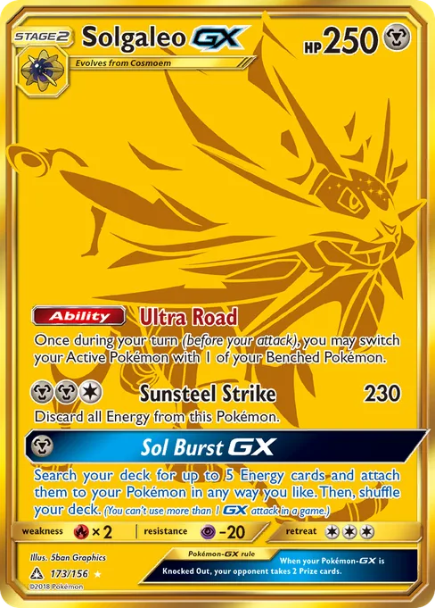 Solgaleo-GX, Ultra Prism #173