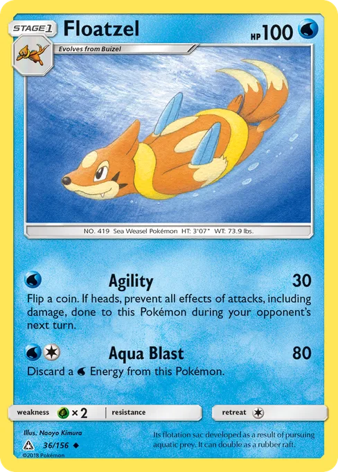 Floatzel, Ultra Prism #36