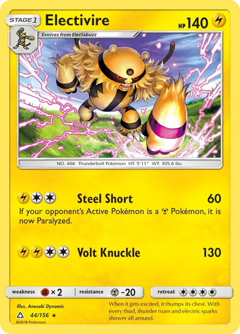 Electivire, Ultra Prism #44