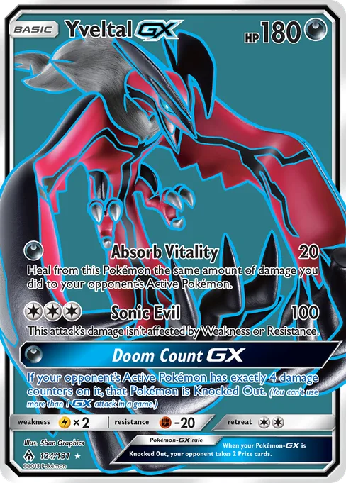 Yveltal-GX, Forbidden Light #124