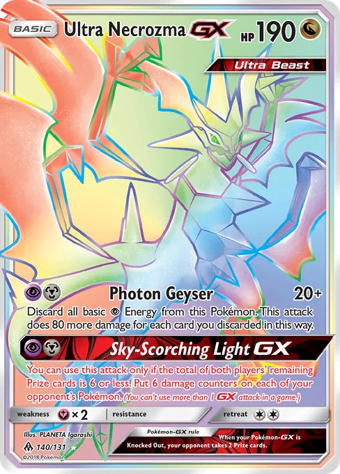 Ultra Necrozma-GX, Forbidden Light #140