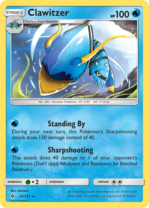 Clawitzer, Forbidden Light #26