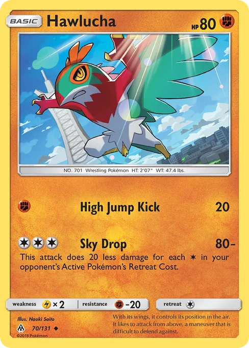 Hawlucha, Forbidden Light #70