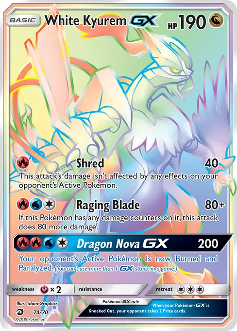 White Kyurem-GX, Dragon Majesty #74