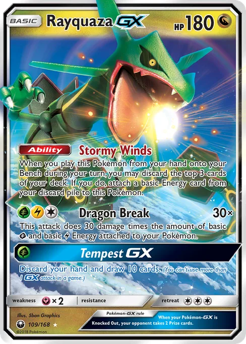 Rayquaza-GX, Celestial Storm #109