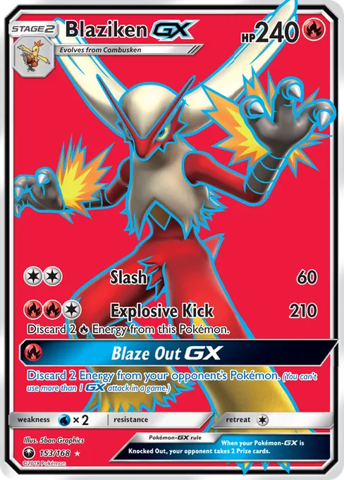 Blaziken-GX, Celestial Storm #153