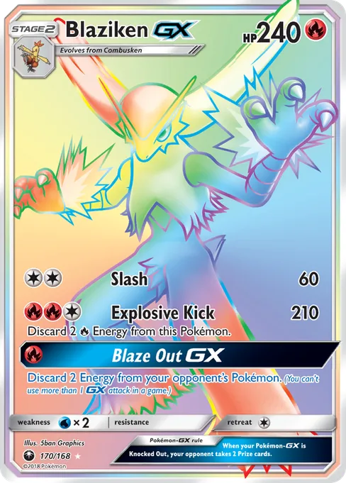 Blaziken-GX, Celestial Storm #170