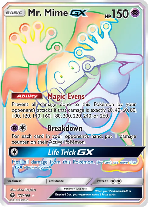 Mr. Mime-GX, Celestial Storm #173