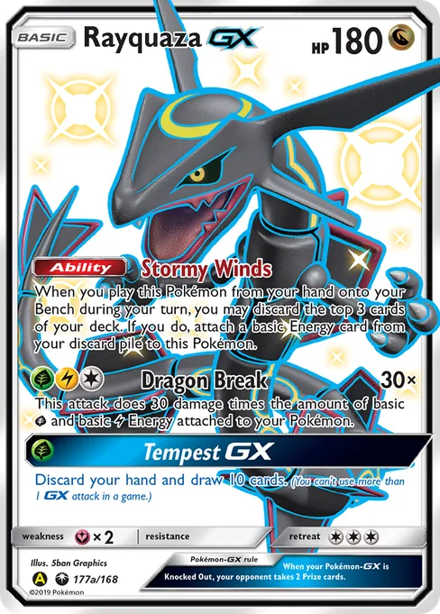 Rayquaza-GX, Celestial Storm #177a