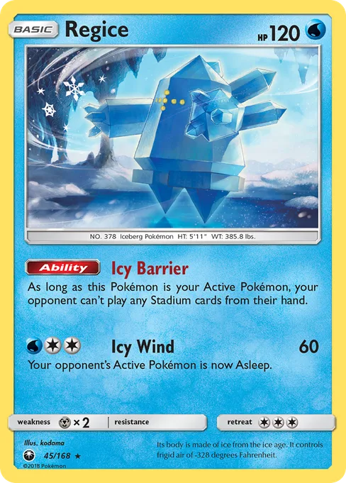 Regice, Celestial Storm #45