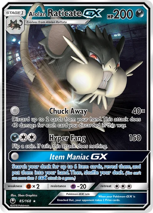 Alolan Raticate-GX, Celestial Storm #85