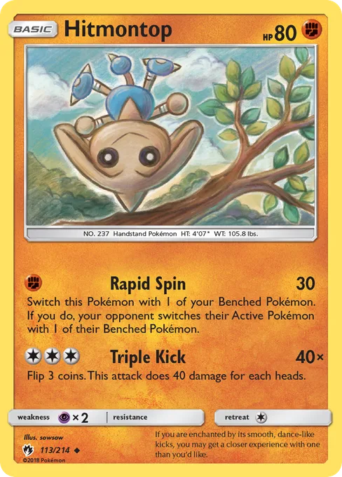 Hitmontop, Lost Thunder #113