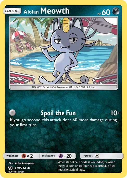 Alolan Meowth, Lost Thunder #118