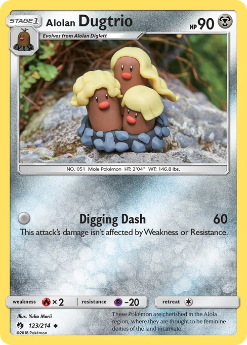Alolan Dugtrio, Lost Thunder #123