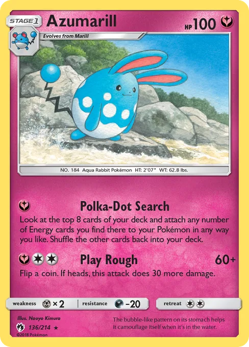 Azumarill, Lost Thunder #136