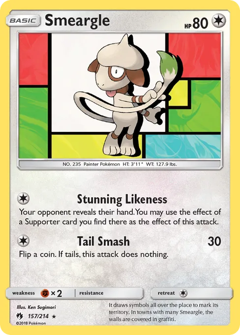 Smeargle, Lost Thunder #157