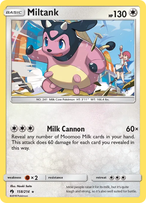 Miltank, Lost Thunder #158
