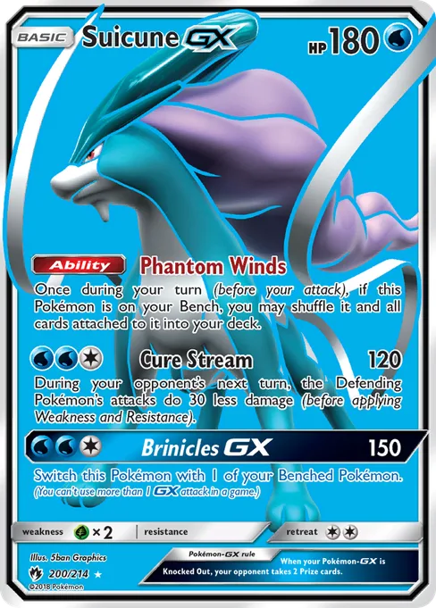 Suicune-GX, Lost Thunder #200