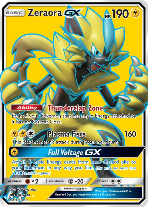 Zeraora-GX, Lost Thunder #201