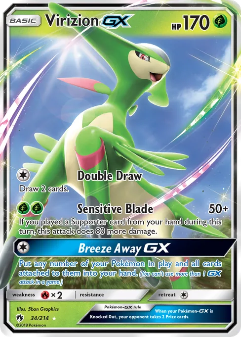 Virizion-GX, Lost Thunder #34