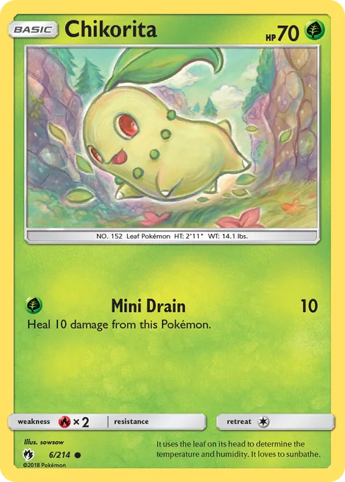 Chikorita, Lost Thunder #6