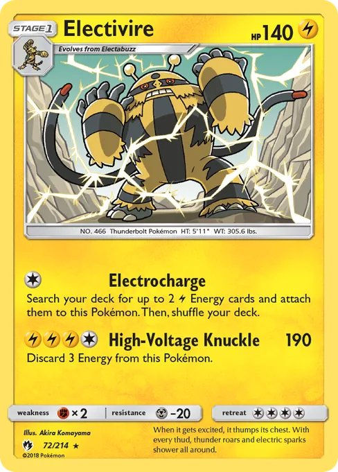 Electivire, Lost Thunder #72