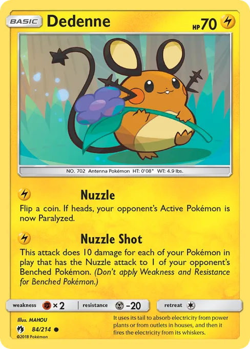Dedenne, Lost Thunder #84