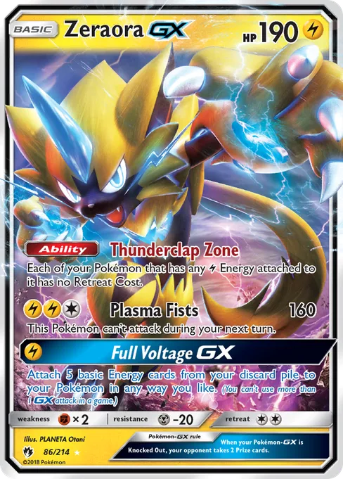 Zeraora-GX, Lost Thunder #86